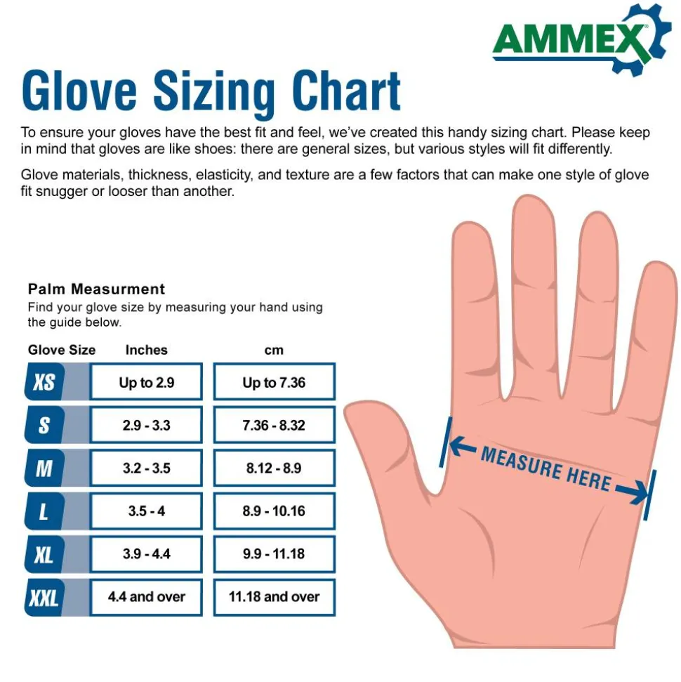 X3 Nitrile PF Gloves, Large, Black, 100 Gloves Per Box