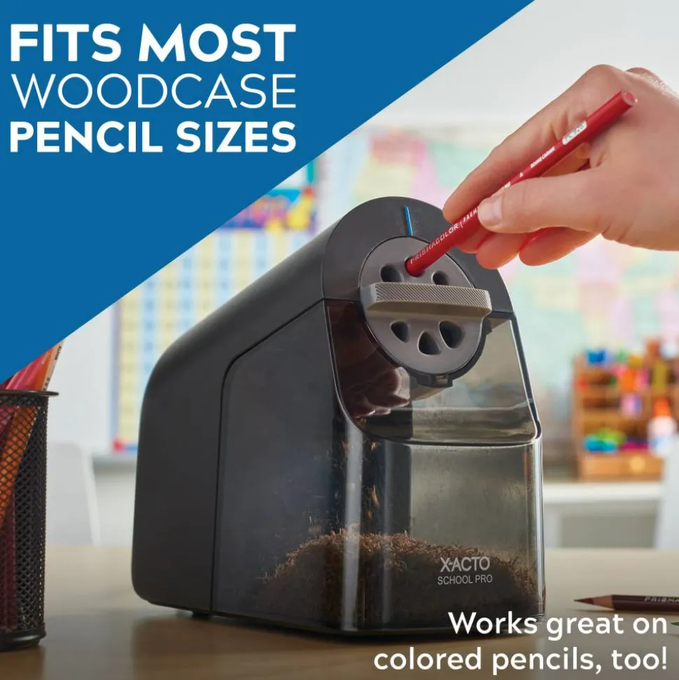 X-ACTO School Pro Electric Pencil Sharpener, Black