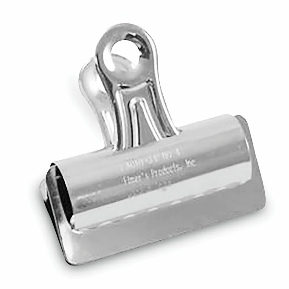 X-ACTO Bulldog Clips, Jumbo, Nickel, 12/Box