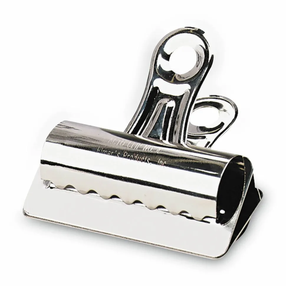 X-ACTO Bulldog Clips, Jumbo, Nickel, 12/Box