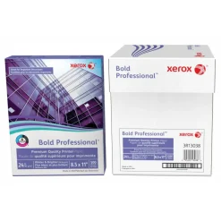 Xerox Bold Professional Premium Quality Inkjet Or Laser Paper, 5 Reams, Letter Size, Ream Of 500 sheets, 24 Lb, 98 Brightness - 3R13038-CS