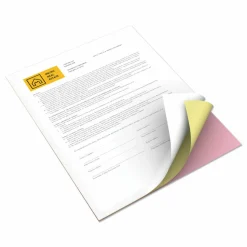 Xerox Revolution Premium Digital Carbonless Laser Paper, White/Canary/Pink, Letter (8 1/2
