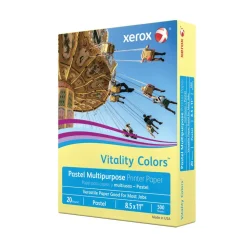 Xerox Vitality Colors Multi-Use Printer & Copy Paper, 1 Ream, Yellow, Letter (8.5