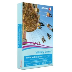Xerox Vitality Colors Multi-Use Printer & Copy Paper, 1 Ream, Blue, Legal (8.5