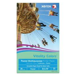 Xerox Vitality Colors Multi-Use Printer & Copy Paper, 1 Ream, Green, Legal (8.5" x 14"), 500 Sheets Per Ream, 20 Lb, 30% Recycled