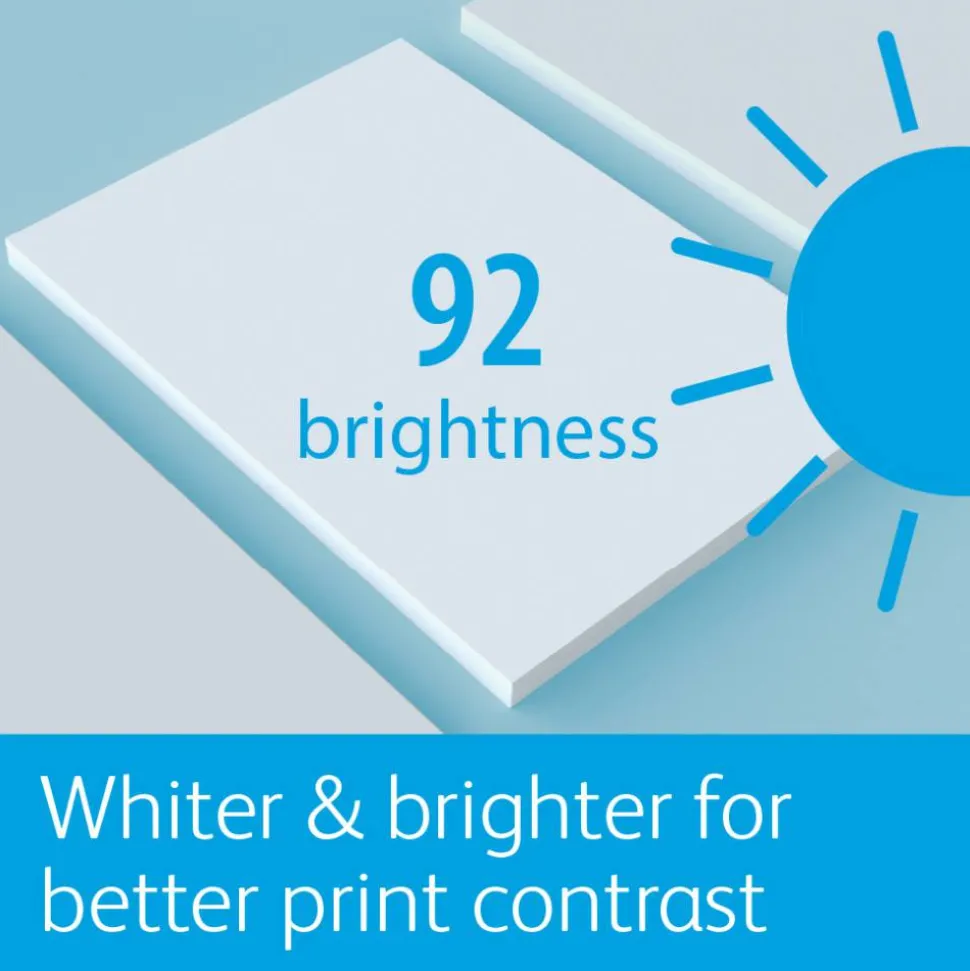 Xerox Vitality 3-Hole Punched Multi-Use Printer & Copy Paper, White, Letter (8.5" x 11"), 5000 Sheets Per Case, 20 Lb, 92 Brightness, FSC Certified
