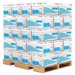 Xerox Vitality Pastel Color Multi-Use Printer & Copy Paper, 400 Reams, Blue, Letter (8.5" x 11"), 200000 Sheets Per Pallet, 20 Lb