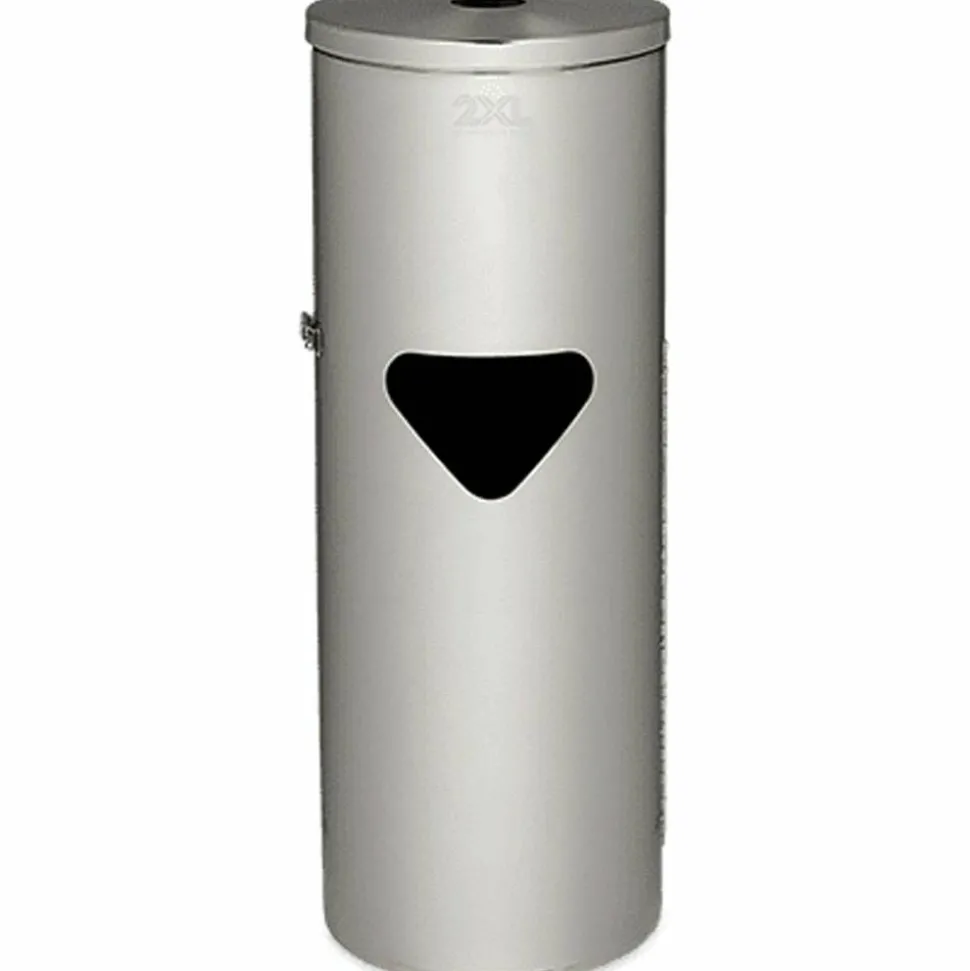2XL Stainless Steel Stand Wiper Dispenser - Stainless Steel - Stainless Steel - Refillable, Smudge Resistant, Hands-free - 1 Each