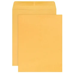 10" x 13" Manila Catalog Envelopes, Gummed Seal, Brown Kraft, Box Of 100