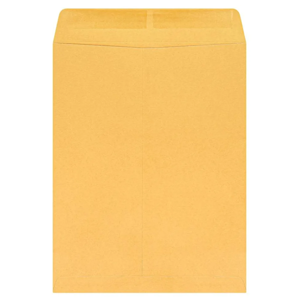 10" x 13" Manila Catalog Envelopes, Gummed Seal, Brown Kraft, Box Of 100