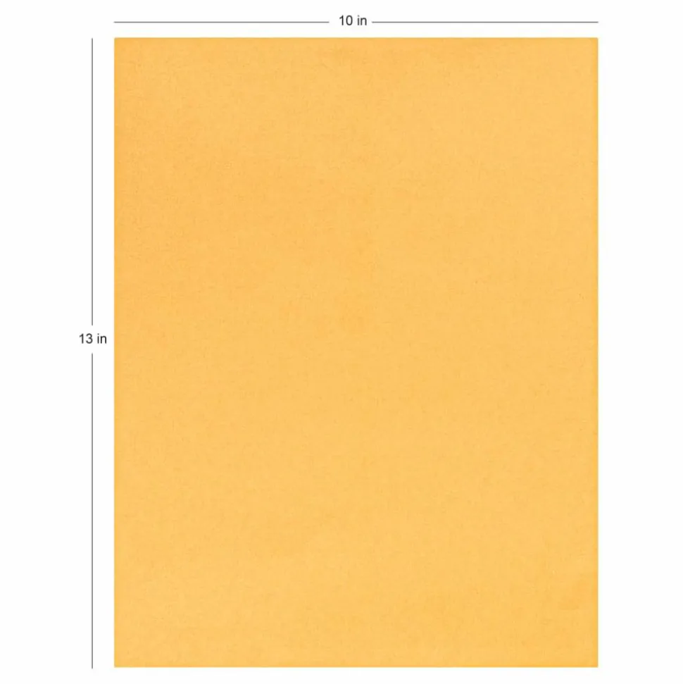 10" x 13" Manila Catalog Envelopes, Gummed Seal, Brown Kraft, Box Of 100