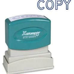 Xstamper One-Color Title Stamp, Pre-Inked,