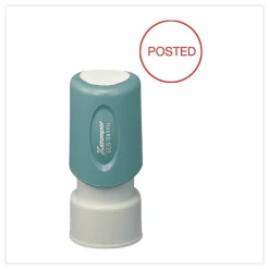 Xstamper Pre-Inked POSTED Stamp, 65% Recycled, 100000 Impression, Red