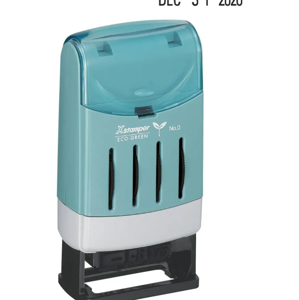 Xstamper Small Type Line Daters Stamp, 66% Recycled, 100000 Impressions, Black