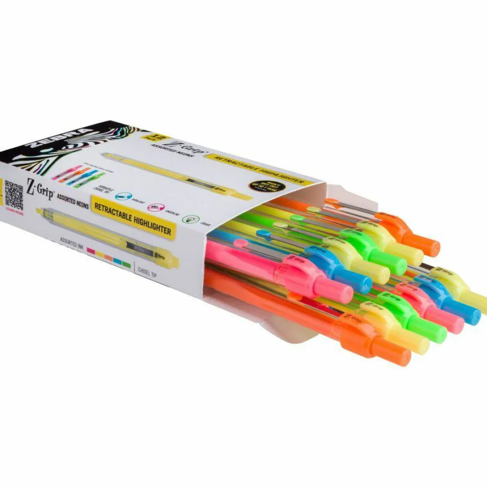 Zebra Pen Z-Grip Retractable Highlighter