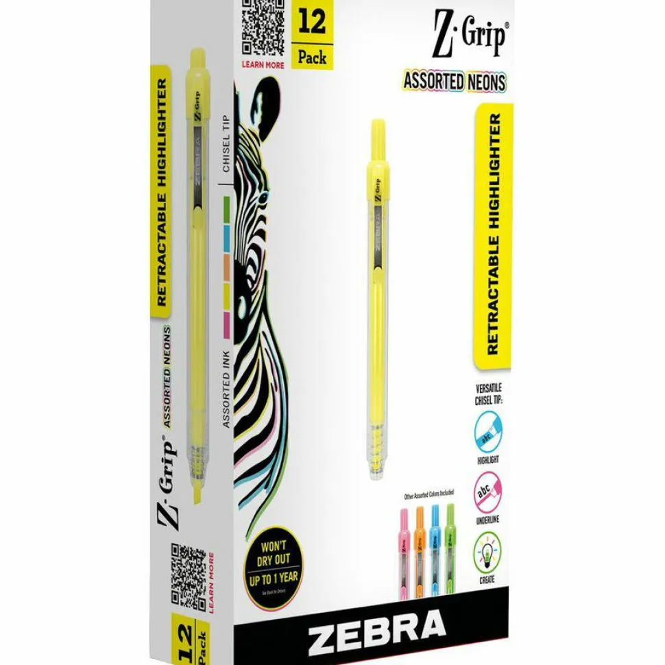 Zebra Pen Z-Grip Retractable Highlighter