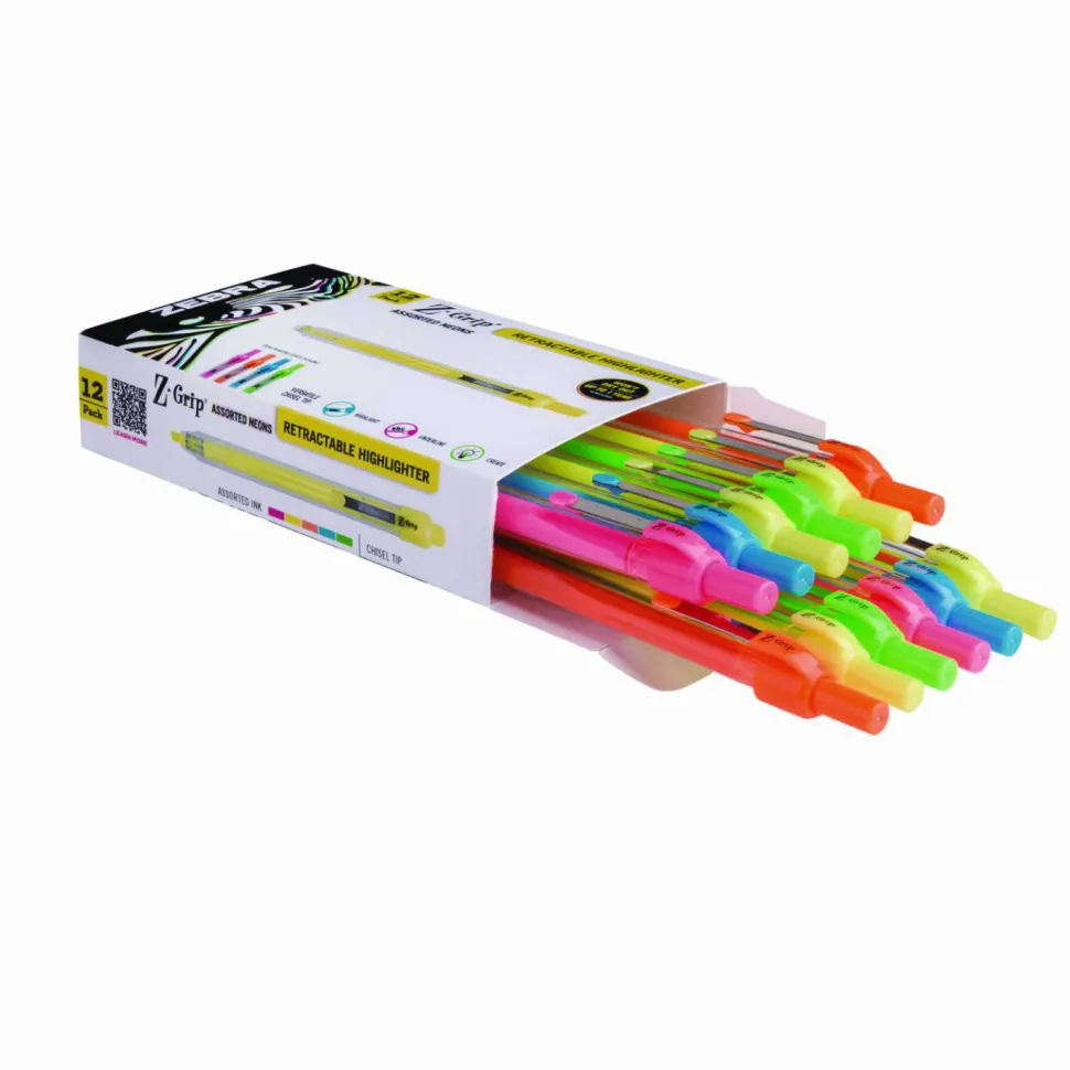 Zebra Pen Z-Grip Retractable Highlighter