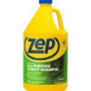 Zep All-Purpose Carpet Shampoo - Concentrate - 128 fl oz (4 quart) - Heavy Duty - Blue - 4 / Carton