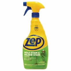 Zep Commercial Mold Stain and Mildew Stain Remover, 32 oz Spray Bottle, 12/Carton