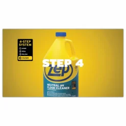 Zep Commercial Neutral Floor Cleaner, Fresh Scent, 1 gal Bottle