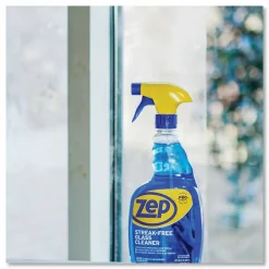 Zep Commercial Streak-Free Glass Cleaner Spray, 32 Oz Bottle, Case Of 12