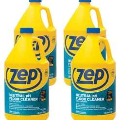 Zep Concentrated Neutral Floor Cleaner - Concentrate - 128 fl oz (4 quart) - Blue - 4 / Carton