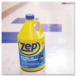 Zep Concentrated Neutral Floor Cleaner - Concentrate - 128 fl oz (4 quart) - Blue - 4 / Carton