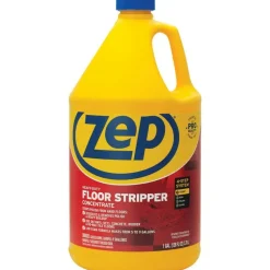 Zep Heavy-Duty Floor Stripper - Concentrate - 128 fl oz (4 quart) - Heavy Duty, Fast Acting - Blue - 4 / Carton