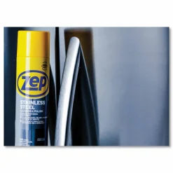 Zep Stainless Steel Polish - 14 fl oz (0.4 quart) - Rust Resistant, Corrosion Resistant, Fade Resistant - Chrome, Black - 12 / Carton