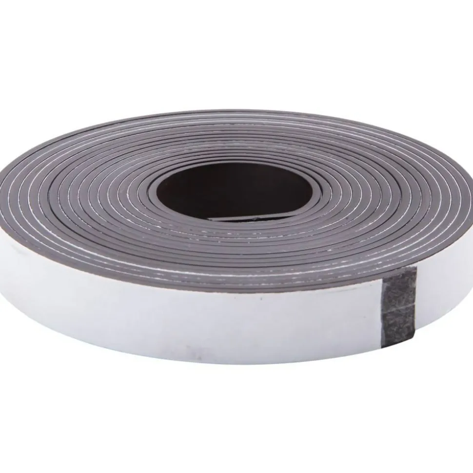 Zeus Magnetic Labeling Tape, 1/2" x 10', Black