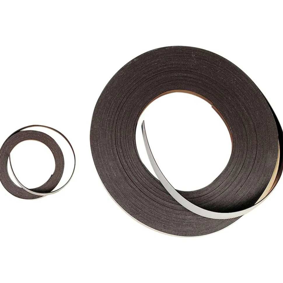 Zeus Magnetic Labeling Tape, 1/2" x 10', Black