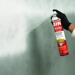Zinsser BIN Aerosol Primer with Turbo Spray System, Interior, Flat White, 26 oz Aerosol Can, 6/Carton