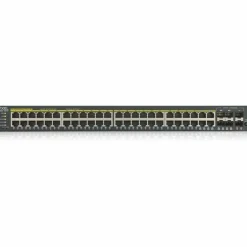 ZYXEL GS1920-48HPv2 48-Port Gigabit Smart Nebula Cloud Managed PoE Switch | 48 PoE+ Ports at 375W with 2 SFP Uplinks | TAA Compliant